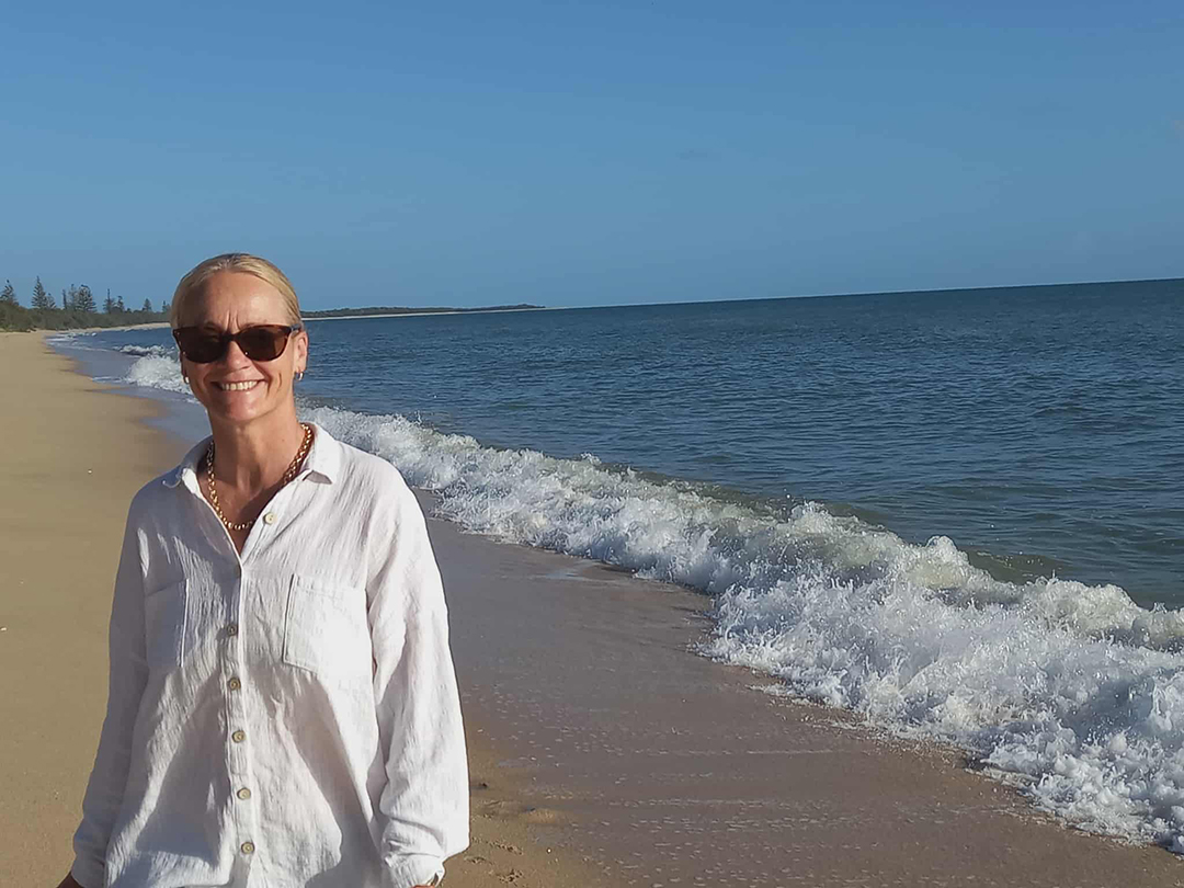 Catherine Reardon at the beach